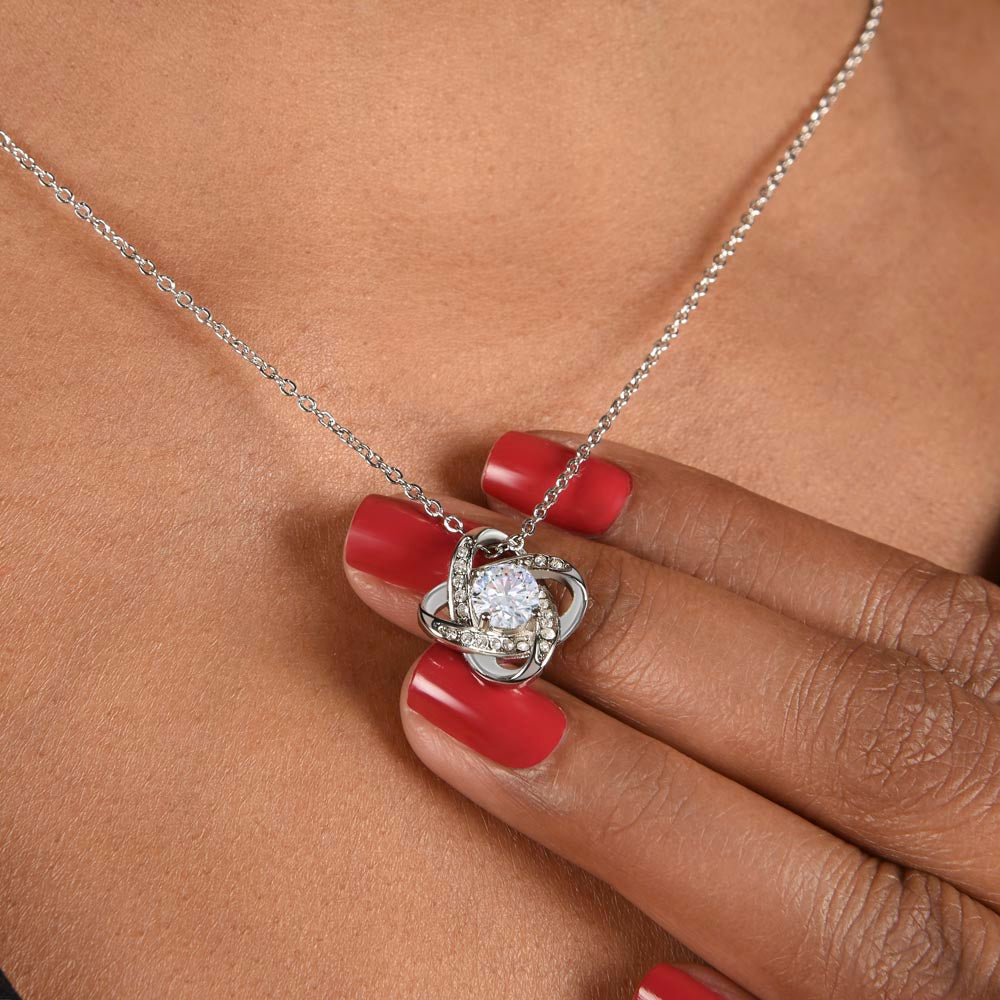 Beautiful Daughter Old Turtle From Mom Love Knot Necklace