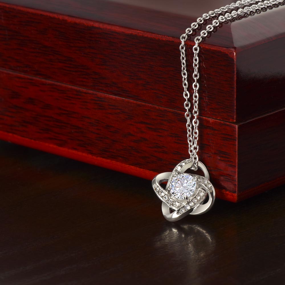 True Happiness Gift For Daughter Love Knot Necklace