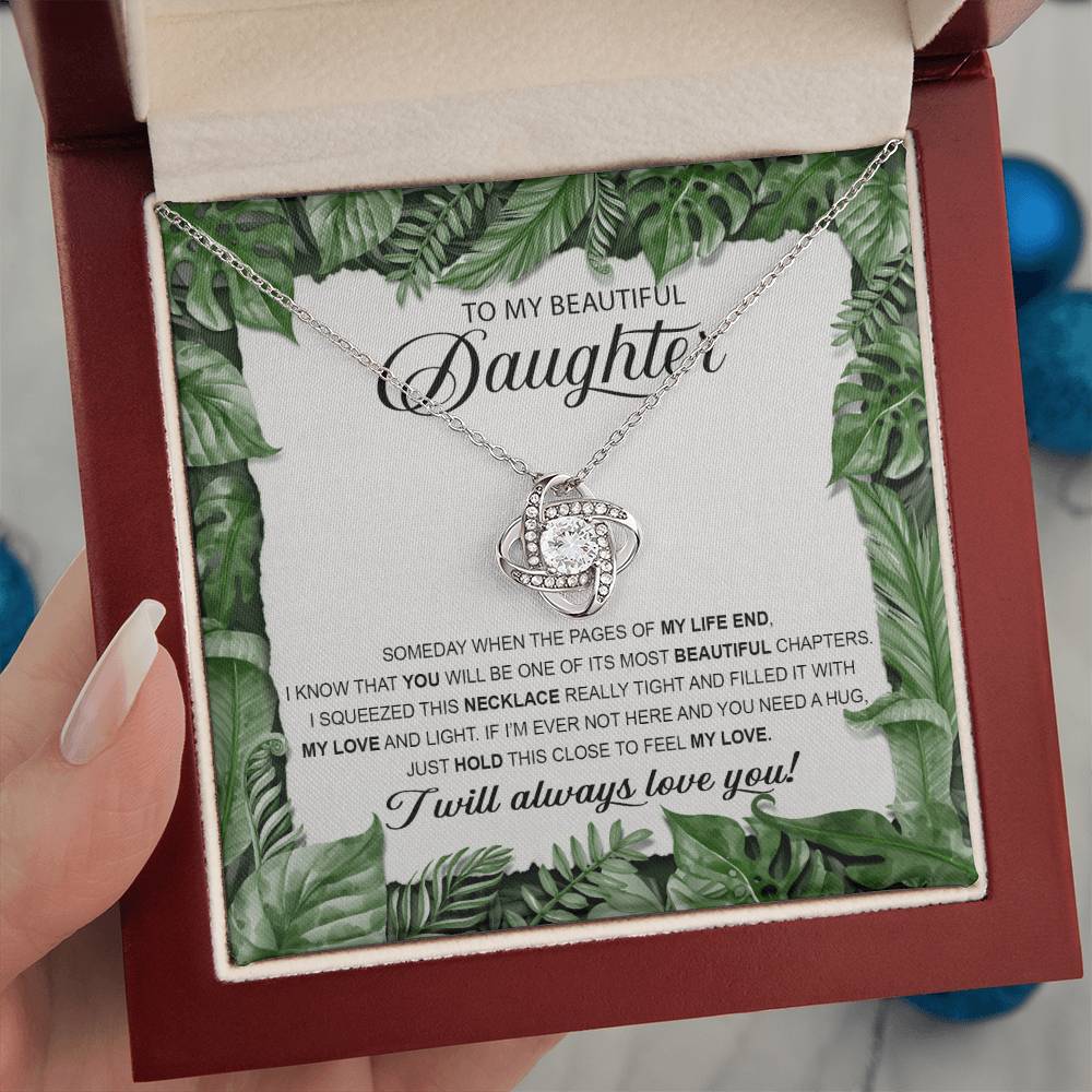 Beautiful Daughter Beautiful Chapters Love Knot Necklace