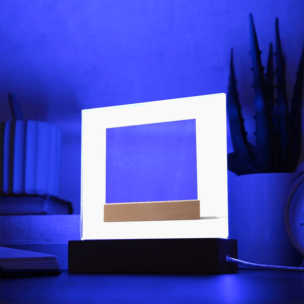 Acrylic Square Acrylic Square with LED Base
