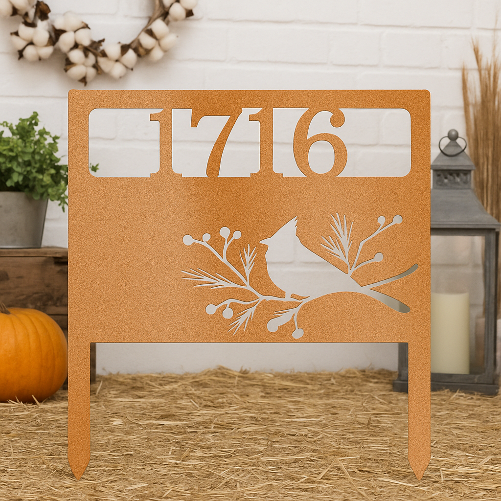 Bird Yard Personalized Gifts - Custom Metal Sign Copper