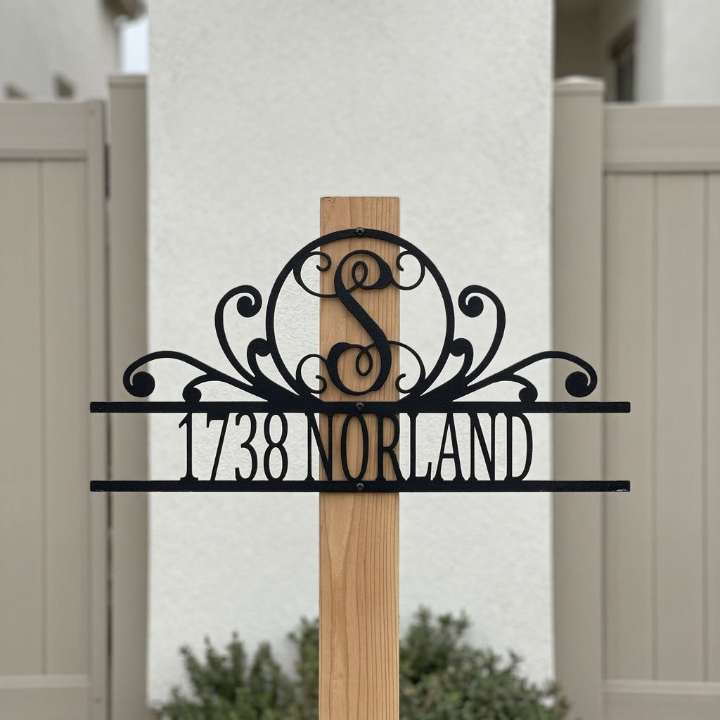 Family Name Personalized Gifts Custom Metal Sign Split Letter Home ...