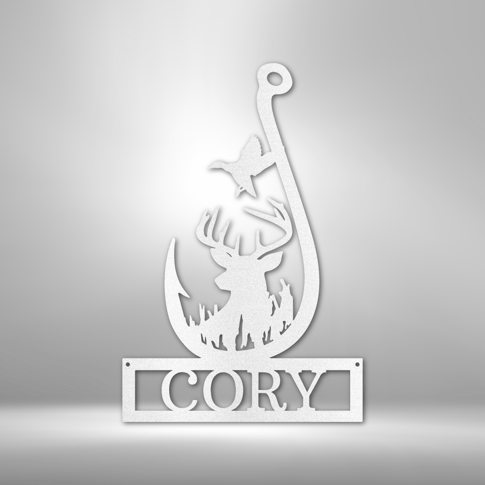 Deer Personalized Gifts - Custom Metal Sign White