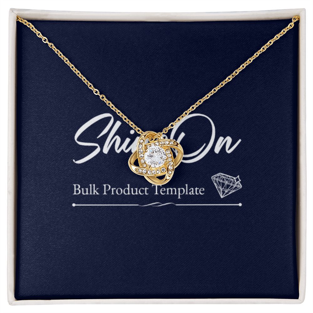 Love Knot Necklace - Precious Engraved