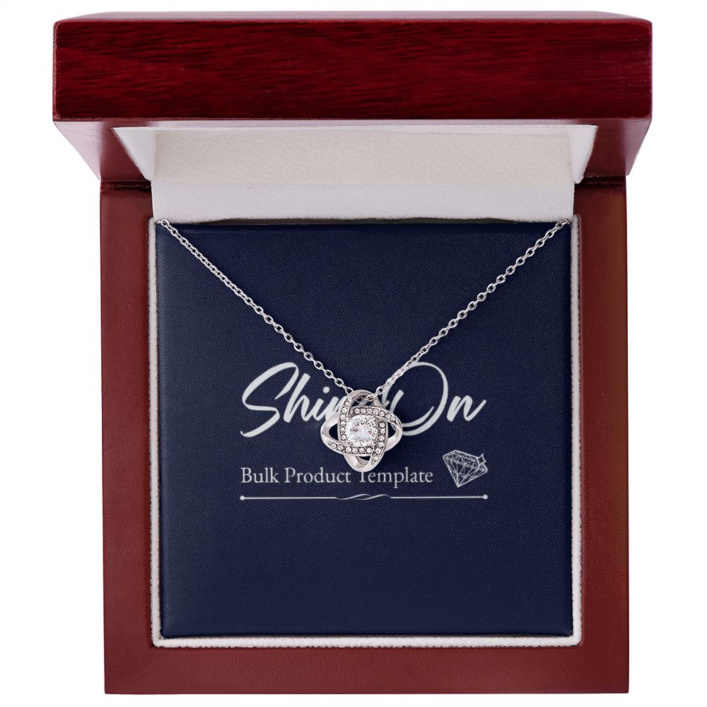 Love Knot Necklace - Precious Engraved