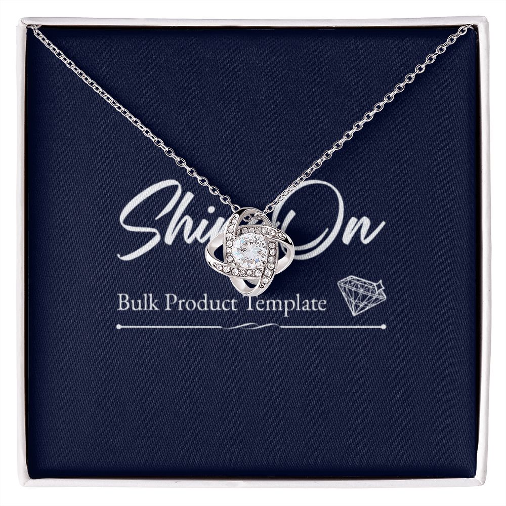 Love Knot Necklace - Precious Engraved