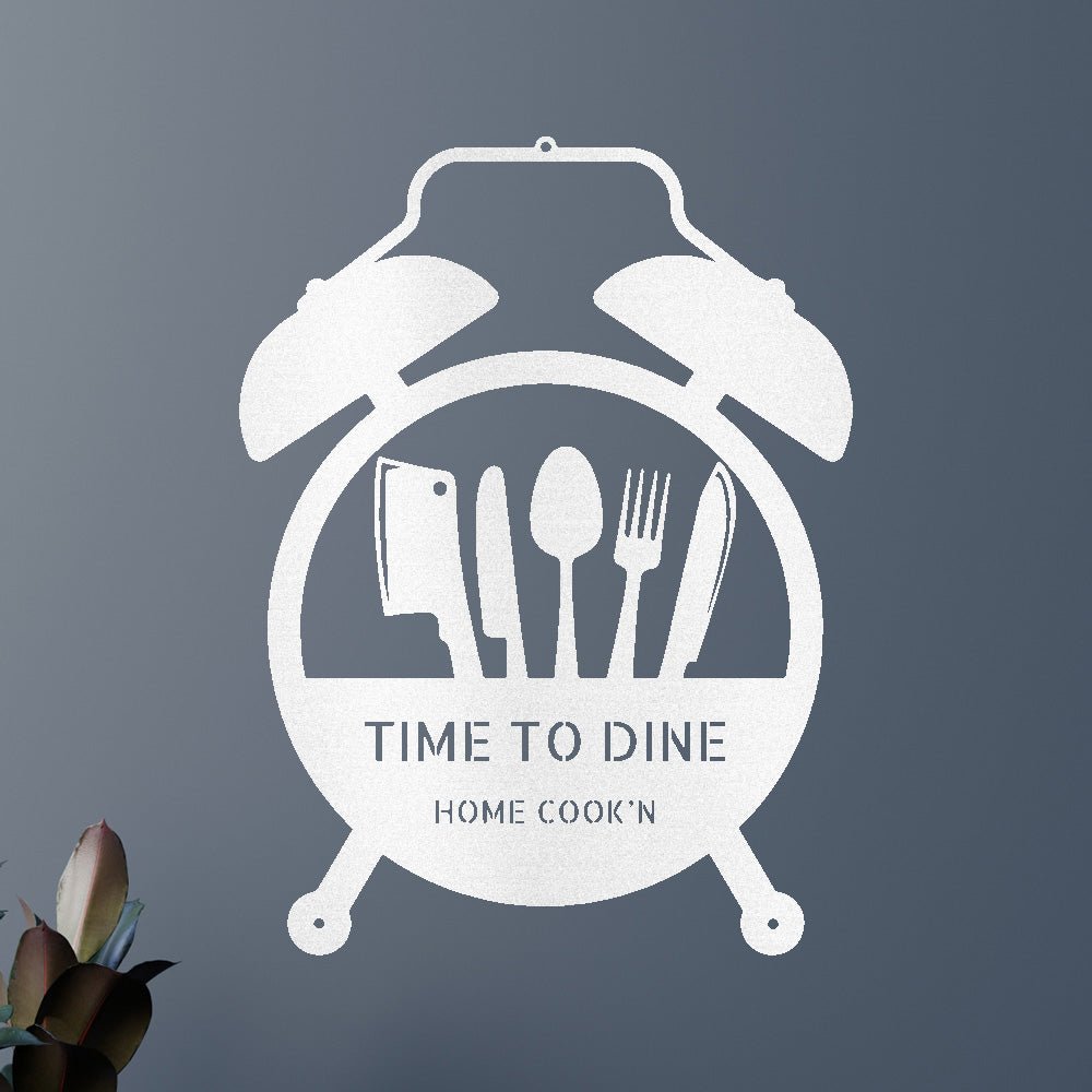 Food Time Personalized Gifts - Custom Metal Sign White