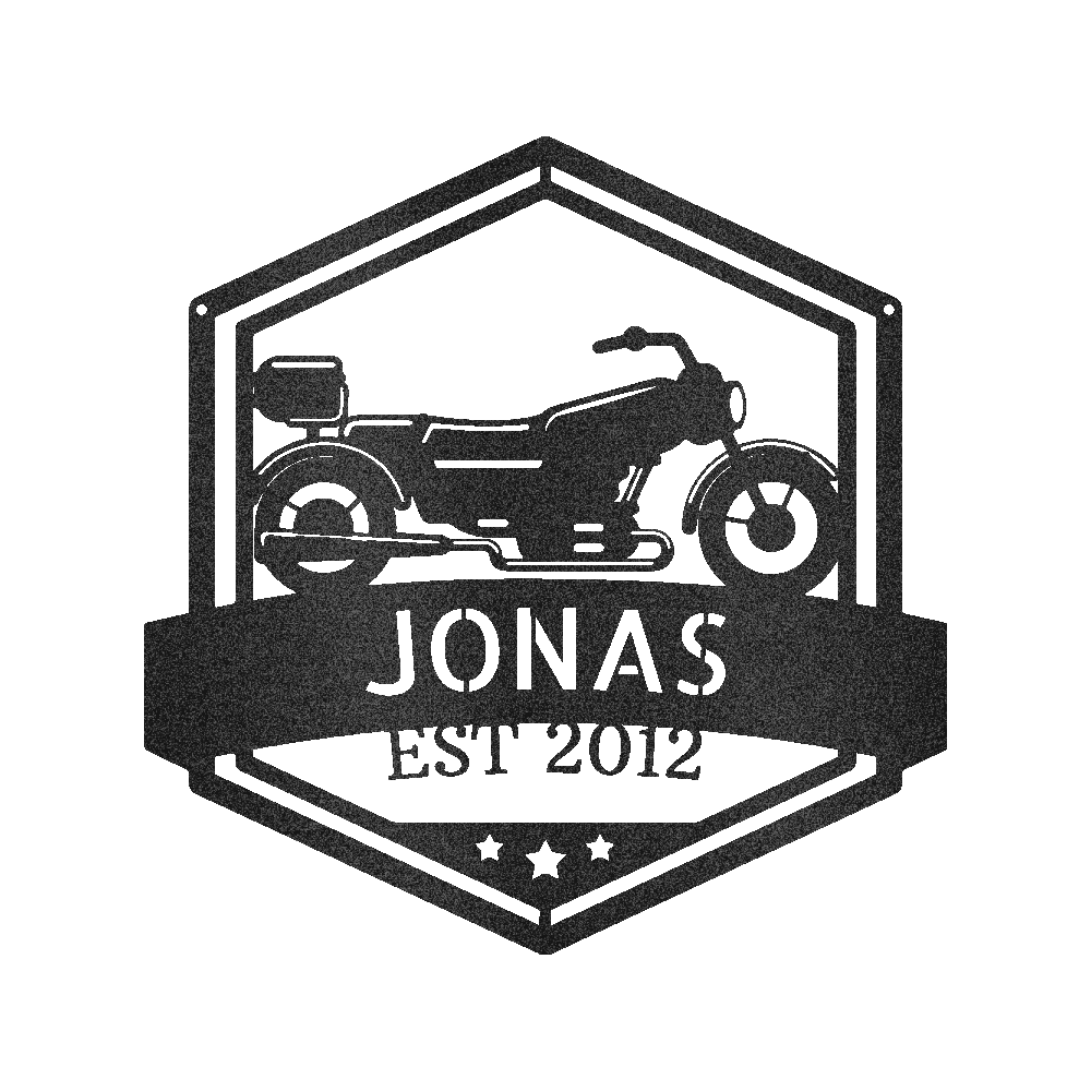 King Of The Road Personalized Gifts - Custom Metal Sign Black
