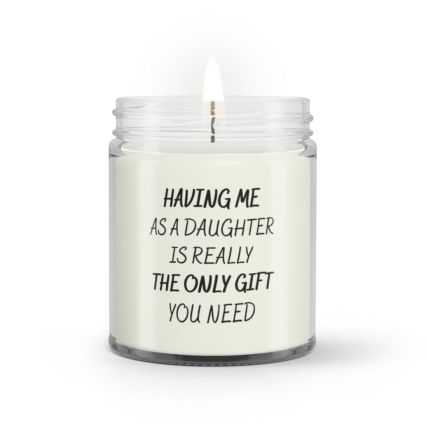 Mother's Day Father's Day Gifts From Daughter Soy Wax Candle - Precious Engraved