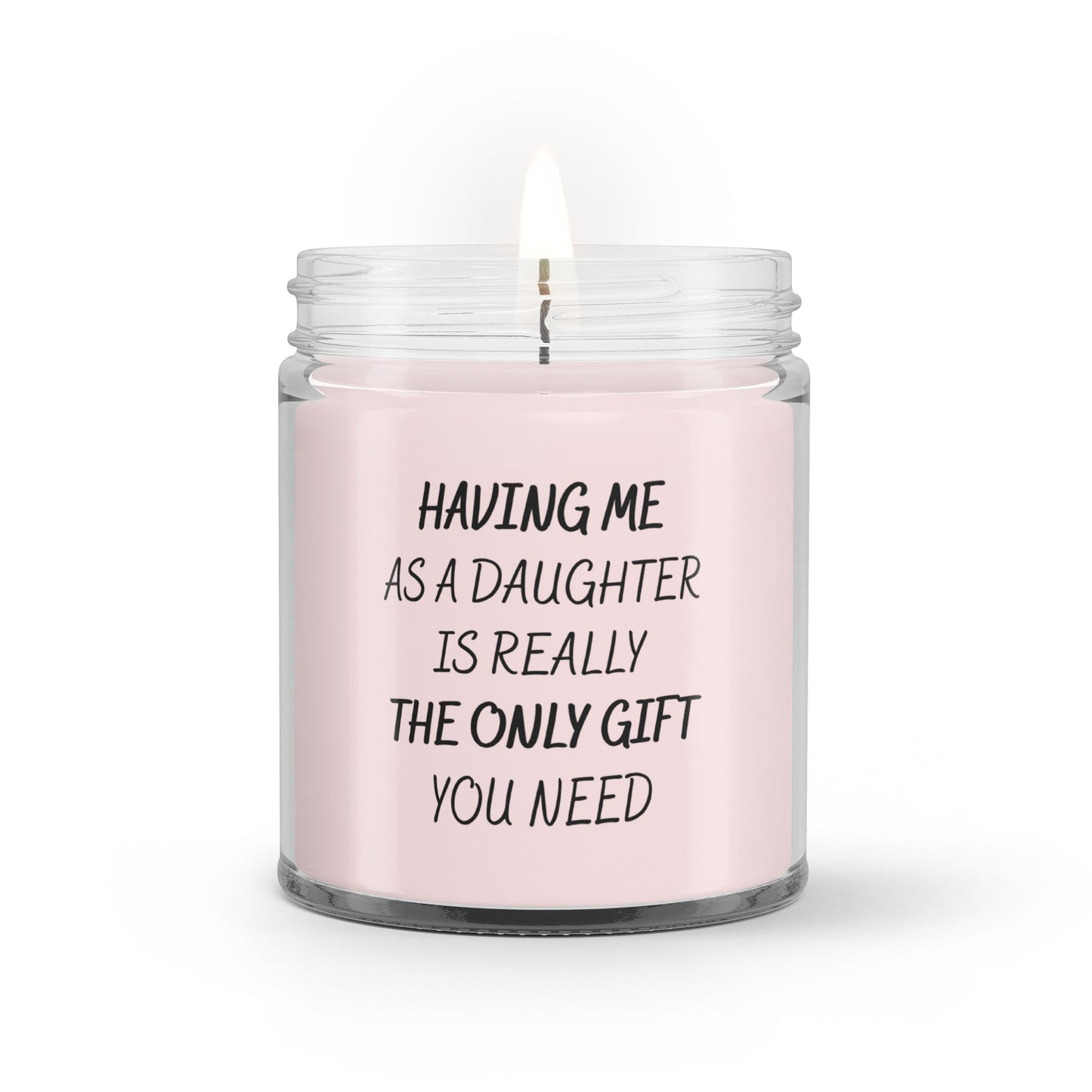 Mother's Day Father's Day Gifts From Daughter Soy Wax Candle - Precious Engraved