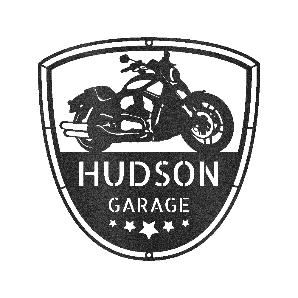 Motorcycle Name Personalized Gifts - Custom Metal Sign Black