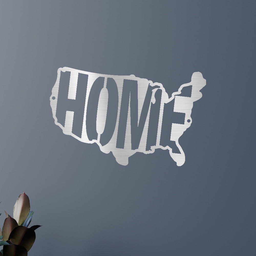 Patriotic USA Home Metal Wall Art Classic Metal Sign - Precious Engraved