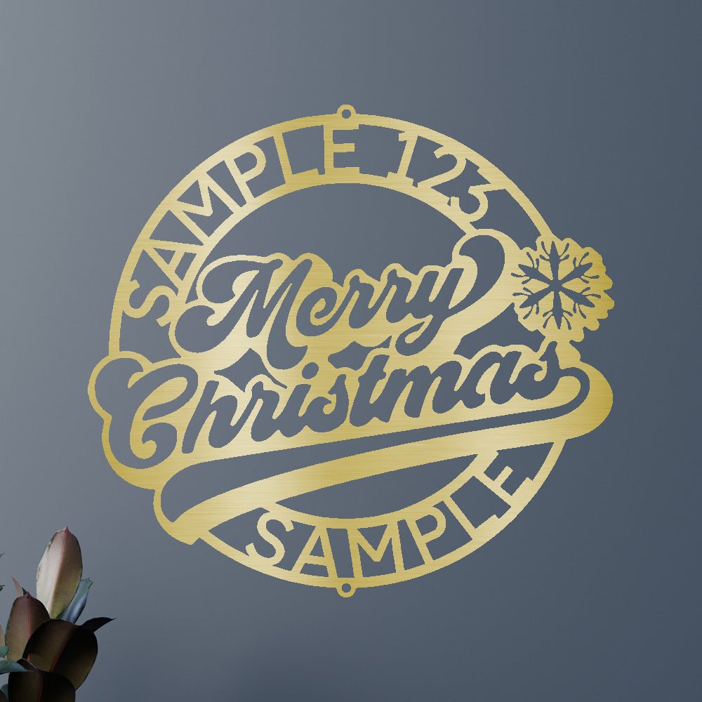 Christmas Ring Personalized Gifts - Custom Metal Sign Gold