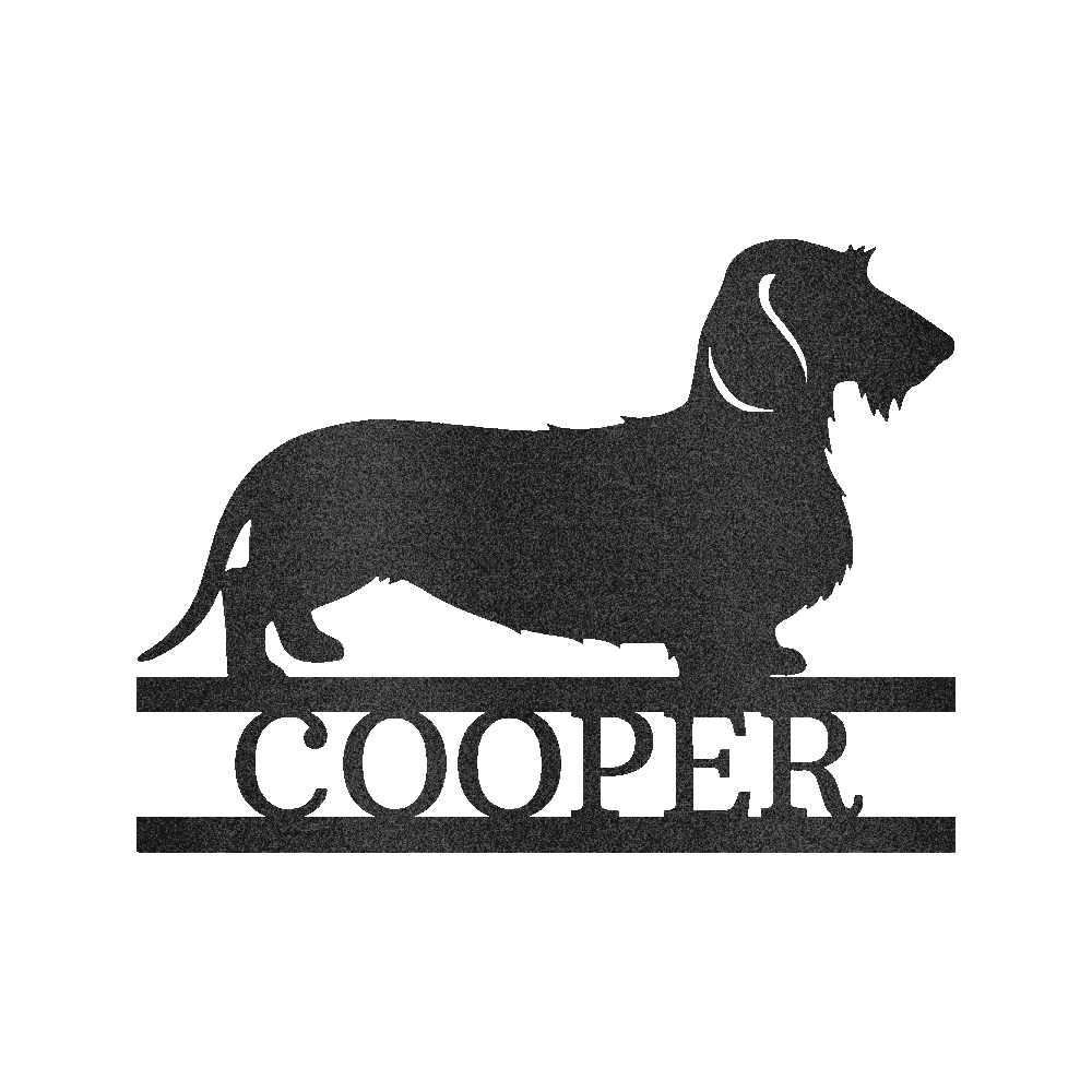Dachshund Personalized Gifts - Custom Metal Sign Black