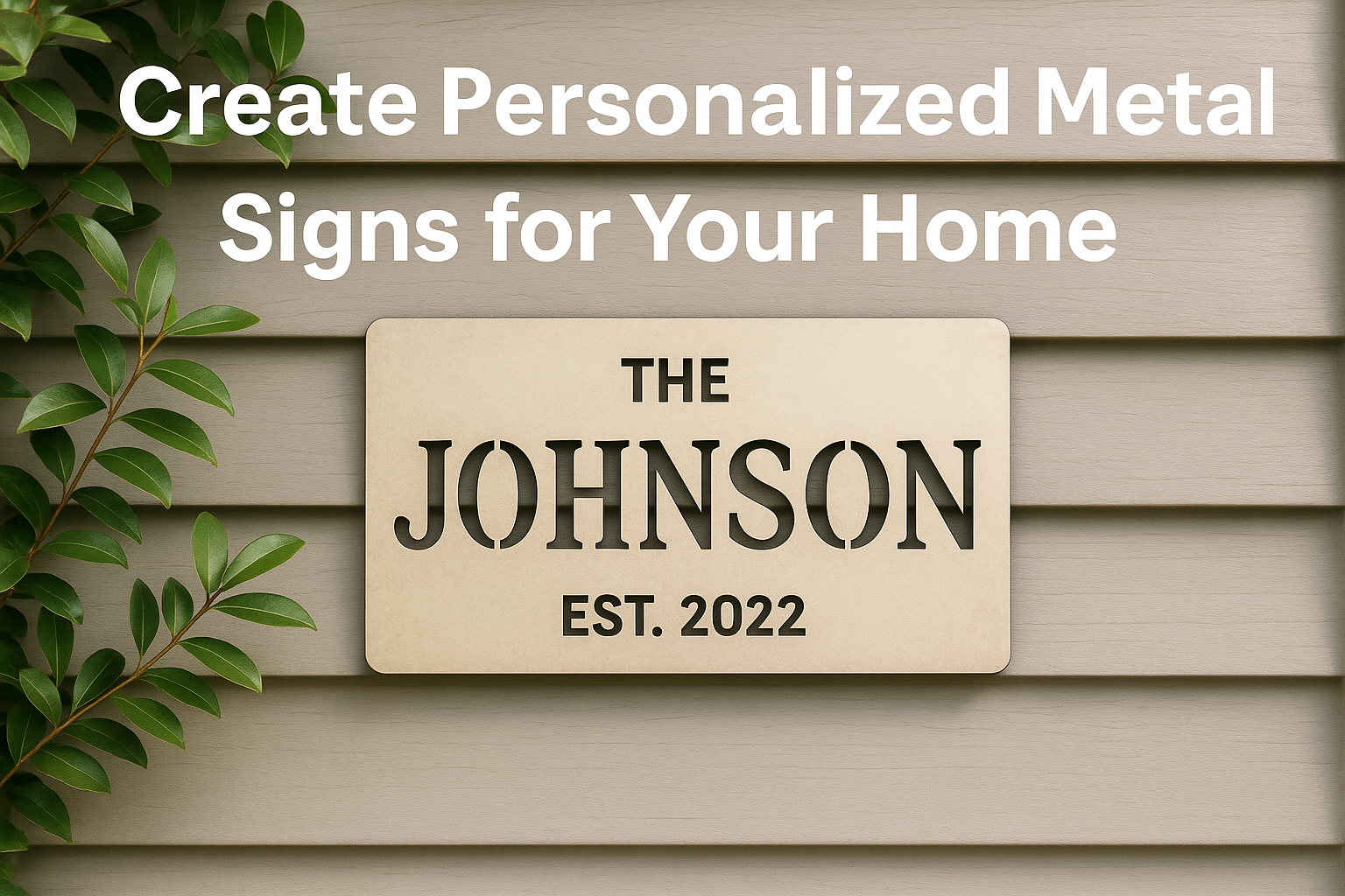Create Personalized Metal Signs for Your Home – Precious Engraved