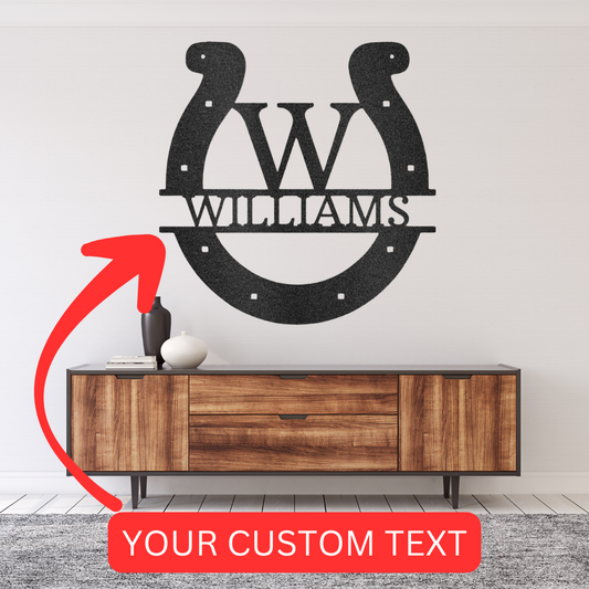 Personalized Golf Club Monogram Metal Sign