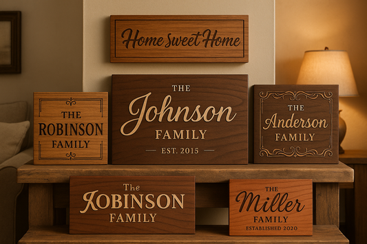 The Charm of Engraved Family Signs