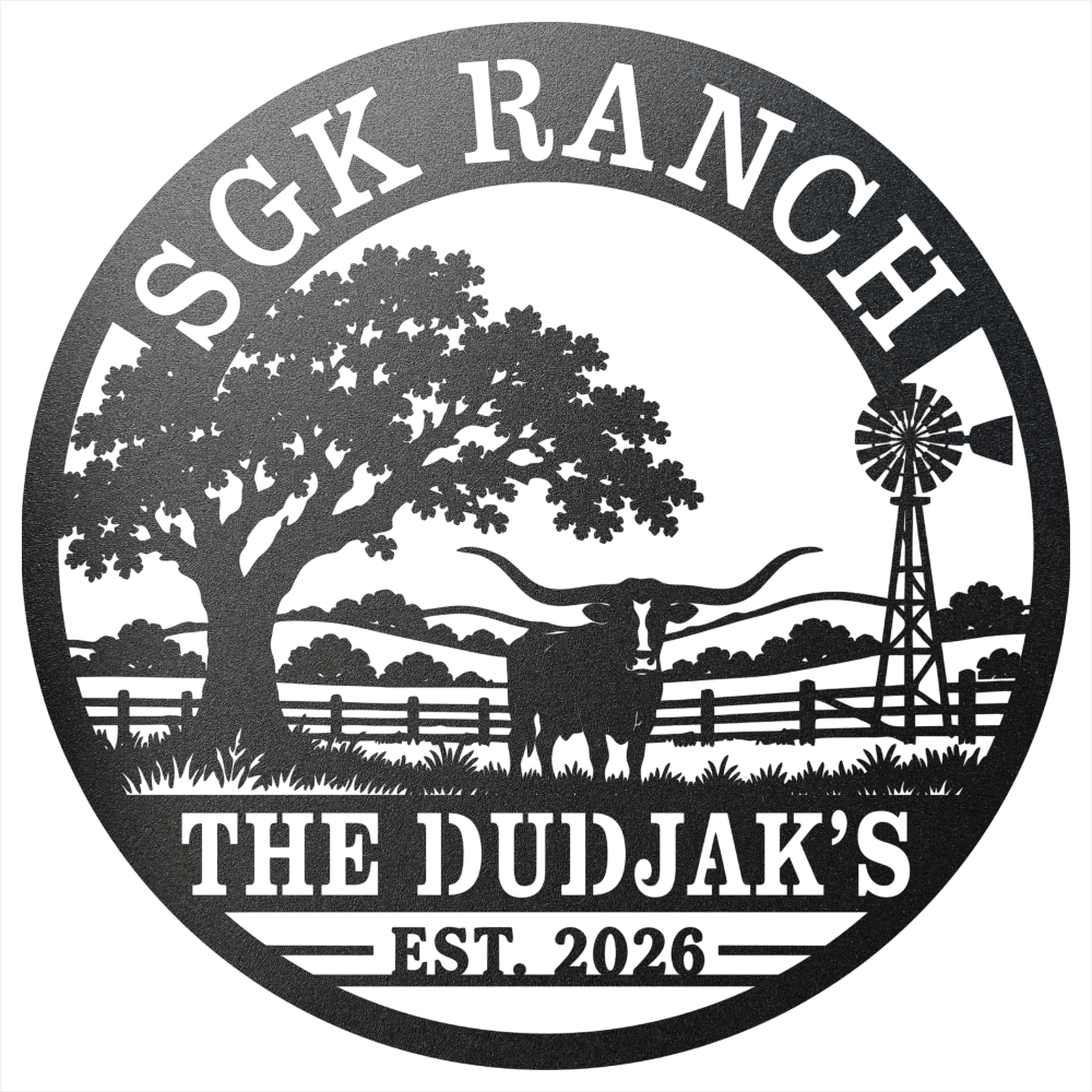 9475 - Custom Ranch Quote Black