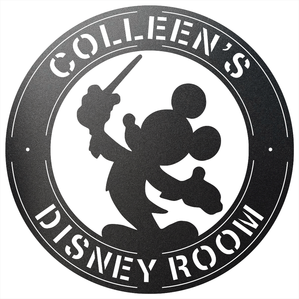 8819 - Custom Steel Wall Decor Black