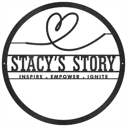 Stacy Sign Custom Design - Custom Steel Wall Decor Black 36