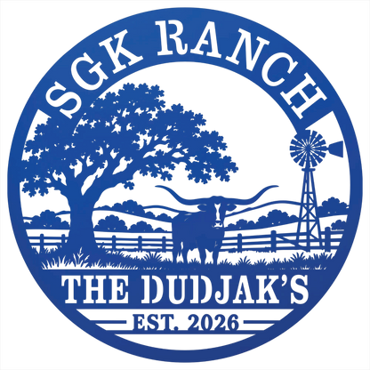 9475 - Custom Ranch Quote Blue
