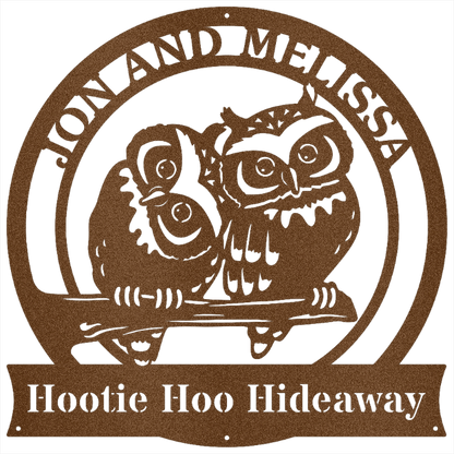 Hootie Hoo - Custom Quote Steel Wall Decor