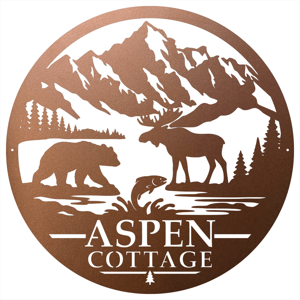 9568 - Mountain Sign Copper
