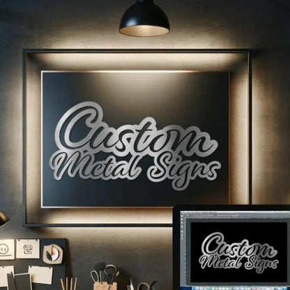 Custom Design Metal Sign - On Demand Steel Sign Cut