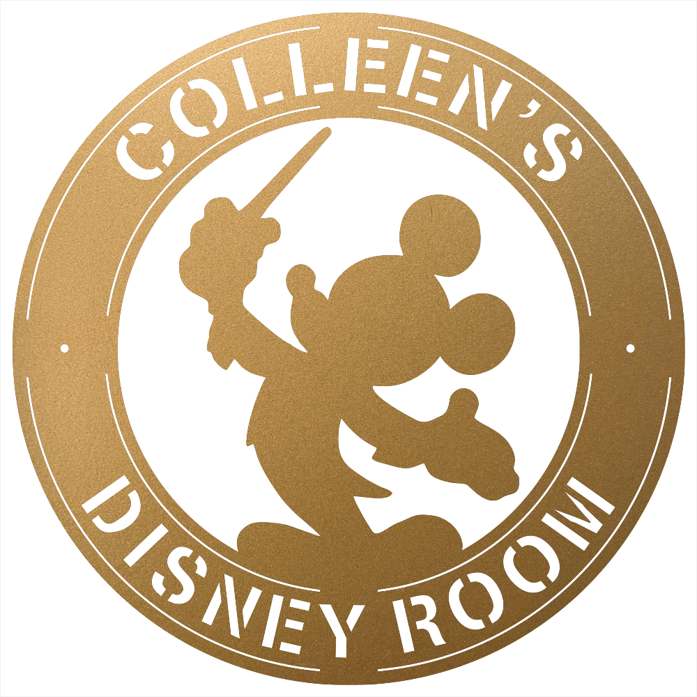 8819 - Custom Steel Wall Decor Gold