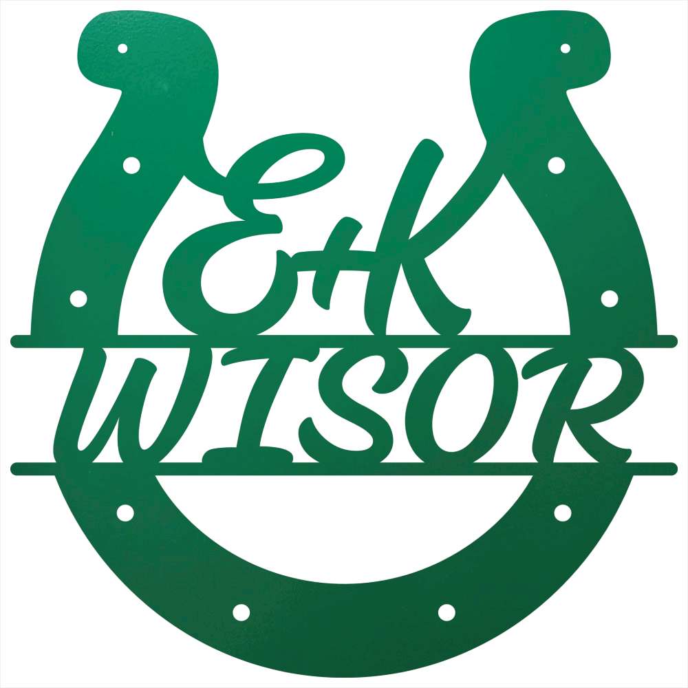 Custom Horseshoe Quote Green
