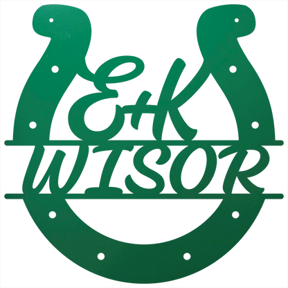 Custom Horseshoe Quote Green
