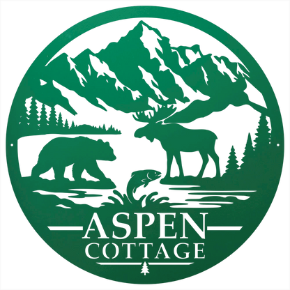 9568 - Mountain Sign Green