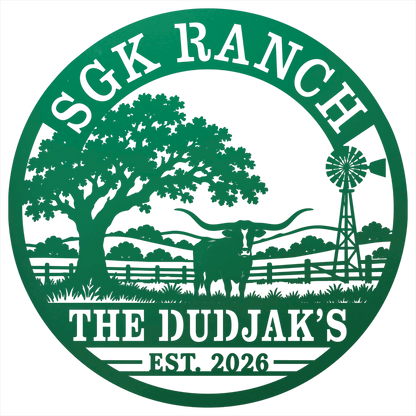 9475 - Custom Ranch Quote Green