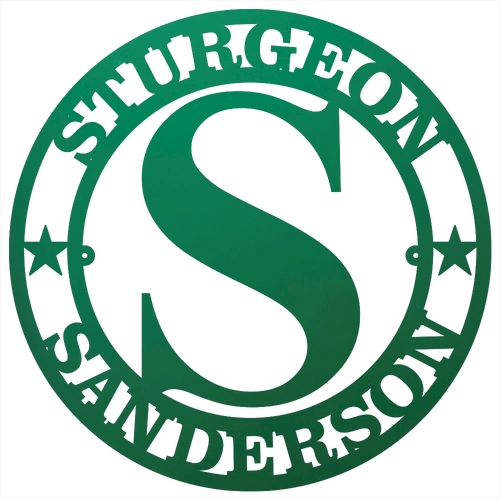 8713 - Custom Steel Wall Decor Green