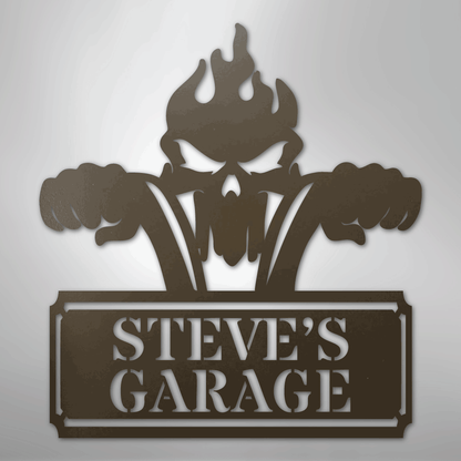 Custom Metal Wall Art - Personalized Dad's Motorcycle Sign Stone