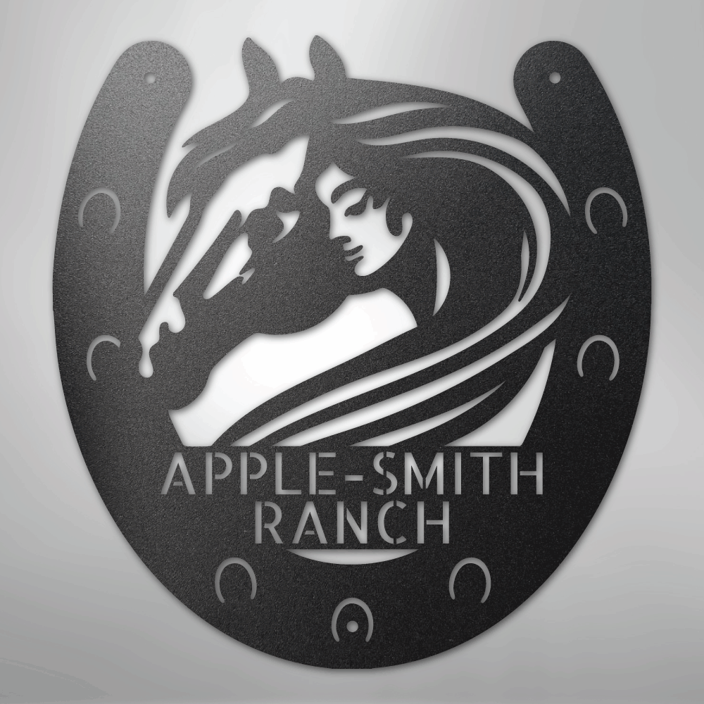 Custom Metal Sign - Personalized Horse Farm Housewarming Plaque