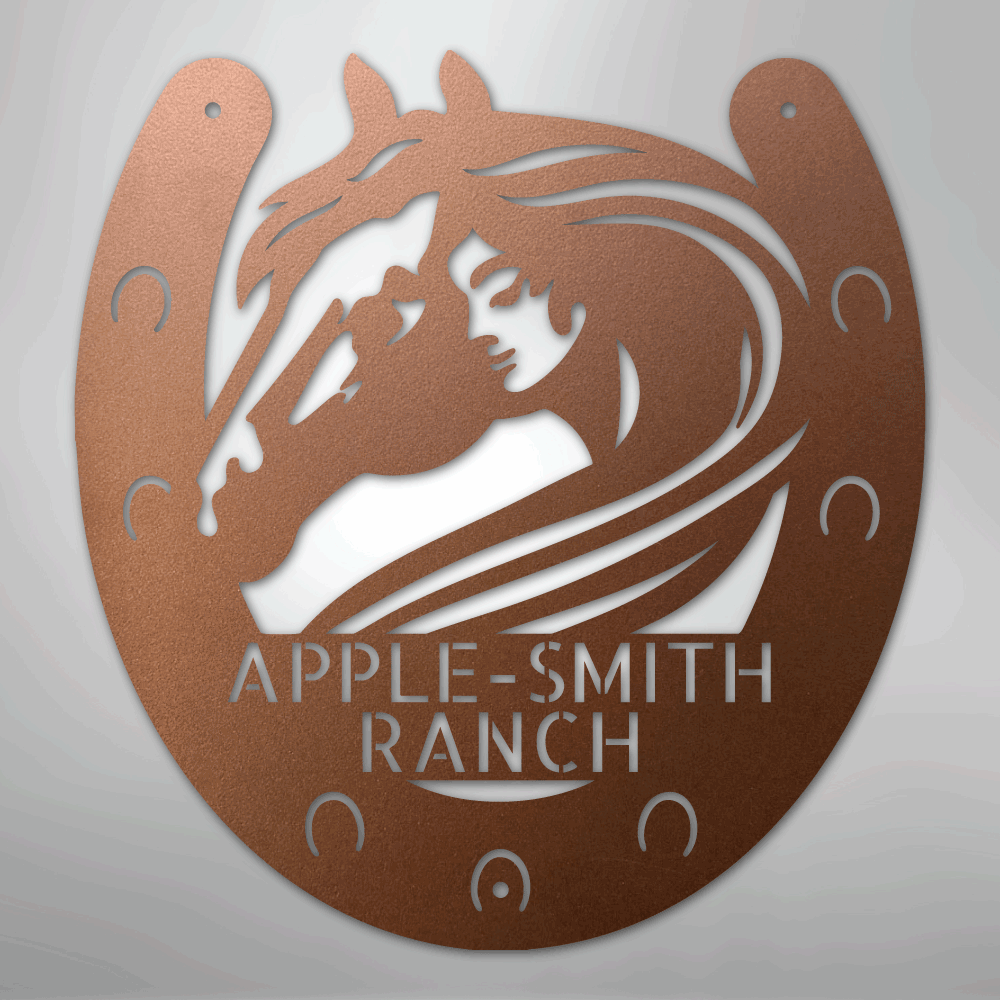 Custom Metal Sign - Personalized Horse Farm Housewarming Plaque