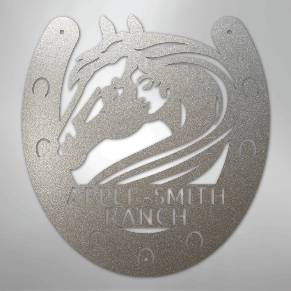 Custom Metal Sign - Personalized Horse Farm Housewarming Plaque