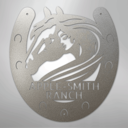 Custom Metal Sign - Personalized Horse Farm Housewarming Plaque