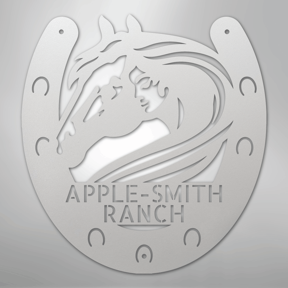 Custom Metal Sign - Personalized Horse Farm Housewarming Plaque