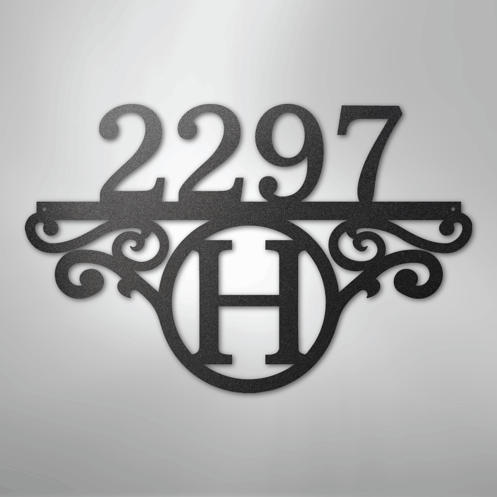 Custom Metal Wall Art - Personalized Address Sign