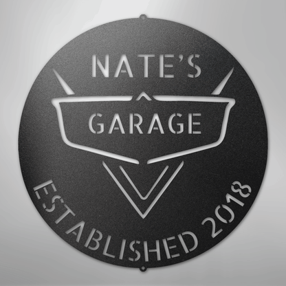 Custom Metal Wall Art - Personalized Classic Car Garage Plaque