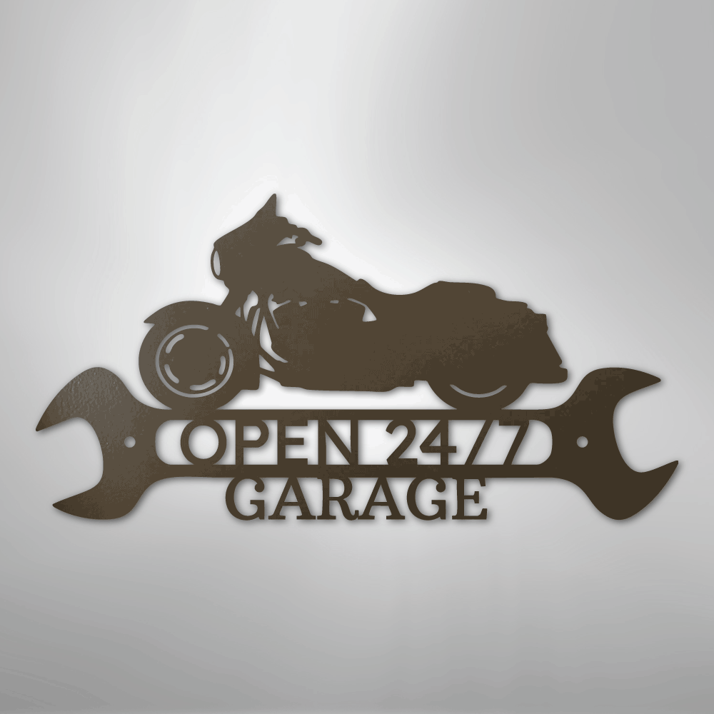 Custom Metal Wall Art - Personalized Garage Sign Stone