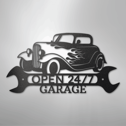 Custom Metal Wall Art - Personalized Garage Sign