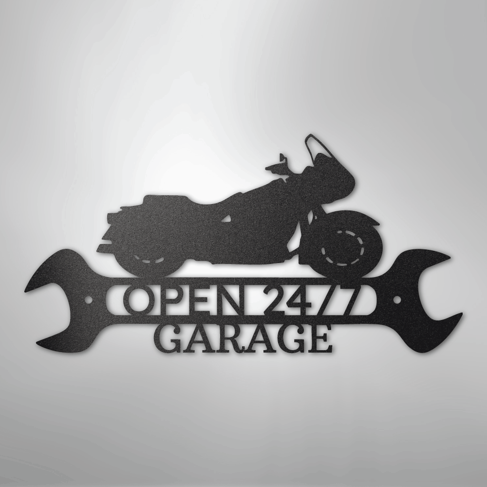 Custom Metal Wall Art - Personalized Cruiser Shop Name Sign