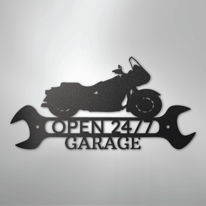 Custom Metal Wall Art - Personalized Cruiser Shop Name Sign
