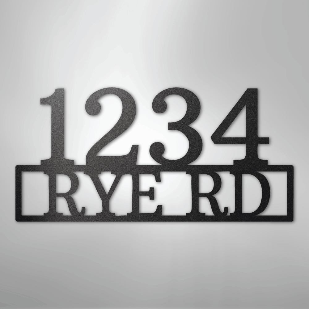 Custom Metal Wall Art - Personalized Home Address Sign