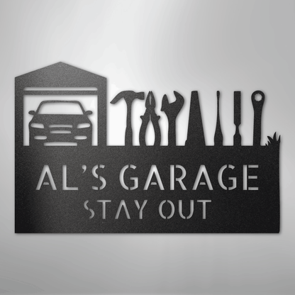 Custom Metal Wall Art - Personalized Garage Sign