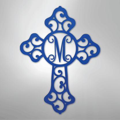 Custom Metal Wall Art - Personalized Christian Sign Blue