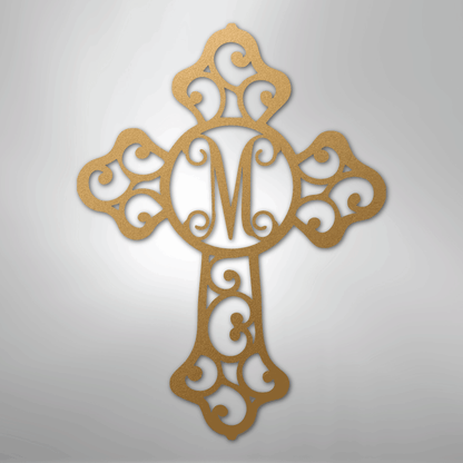 Custom Metal Wall Art - Personalized Christian Sign Gold